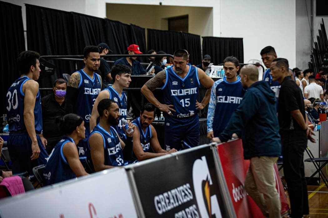 Guam deep in thought during a time out.
