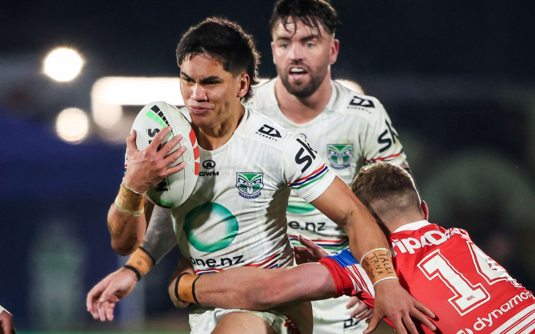 Taine Tuaupiki of the Warriors, One New Zealand Warriors v St George Illawarra Dragons.