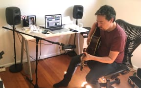 Jon Toogood in his home studio