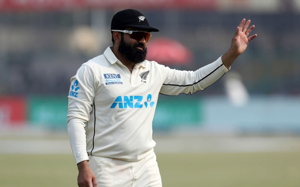 Ajaz Patel of New Zealand