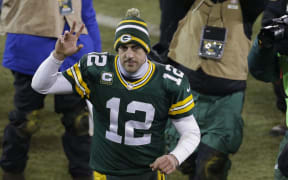 Green Bay Packers' quarterback Aaron Rodgers.
