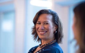 Chief Nursing Officer Dr Amelia Latu Afuhaamango Tuipulotu takes part in a reception celebrating women leaders at WHO headquarters.