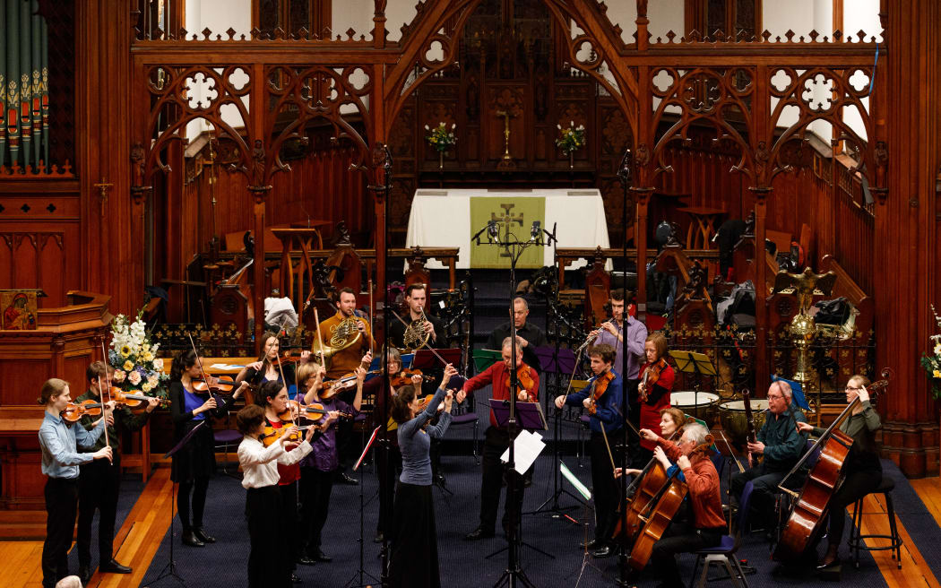 Camerata ensemble in concert, St Peter's church, Willis Street, Wellington