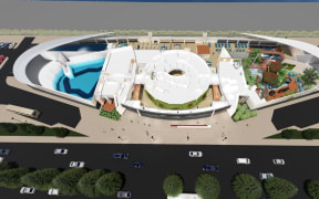 An internal site plan of the project.