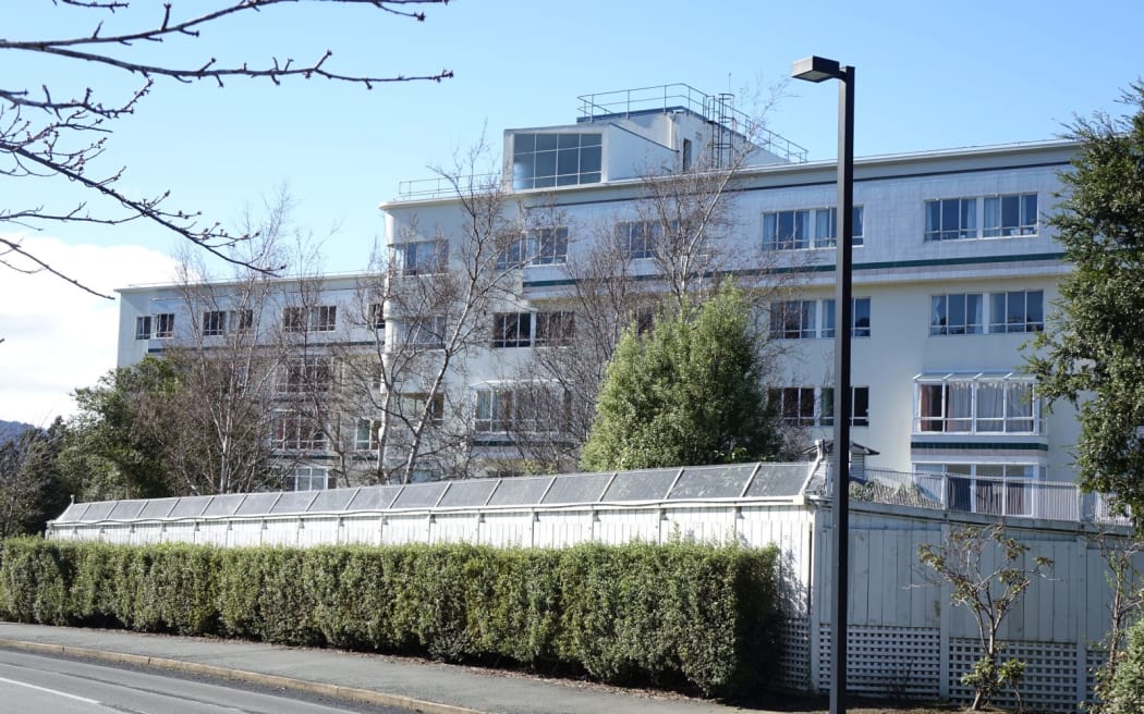 The main block of Wakari Hospital.