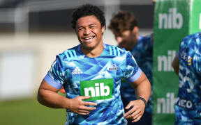 All Blacks and Blues wing Caleb Clarke.