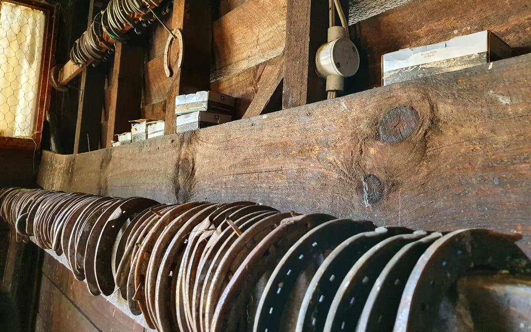 Horseshoes in a Molesworth Station smithy