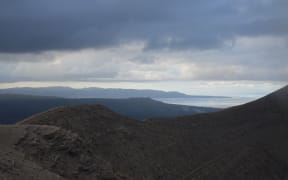 The summit of Mt Yasur, on the Vanuatu island of Tanna.
