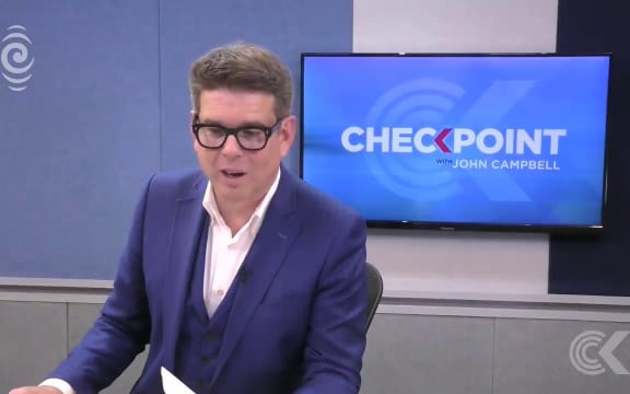 RNZ reporter Mei Heron live at Wellington cordon