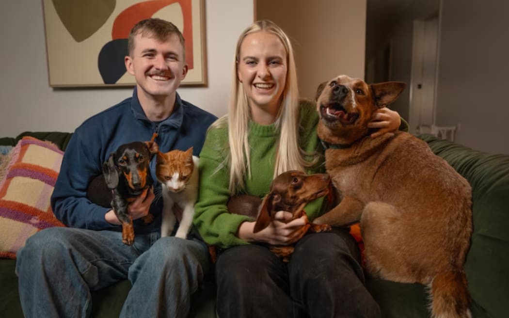 Valerie is reunited with her red heeler mate Mason and feline friend Lucy while she gets acquainted with her new dachshund sibling, Dorothy.