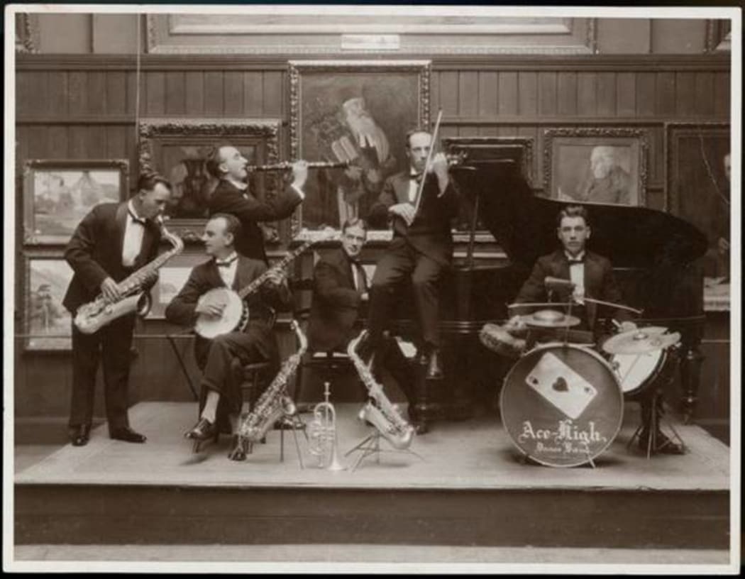 Ace-High Dance Band, ca 1926, probably in Wellington.