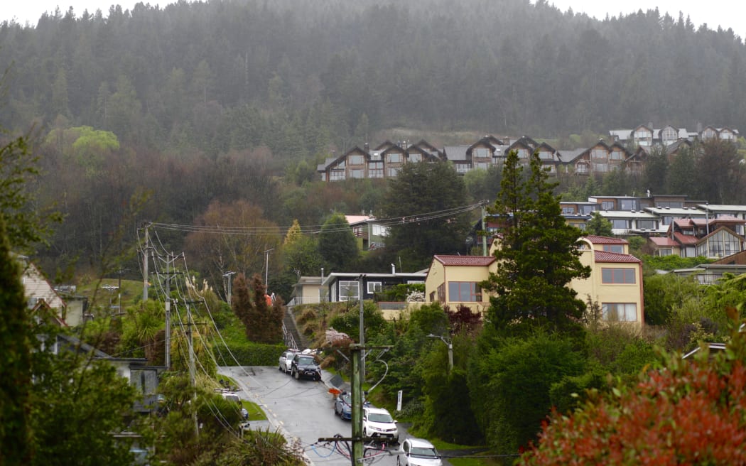 Rainy day in Queenstown on 21 September 2023. Weather generic, rain