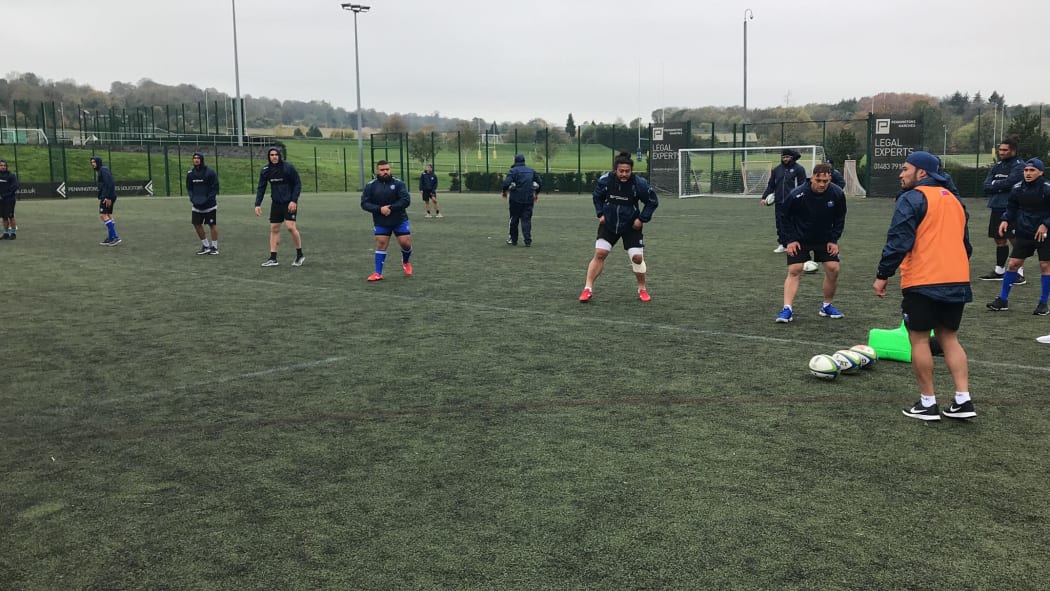 Manu Samoa spent a week training in London before flying to Spain.