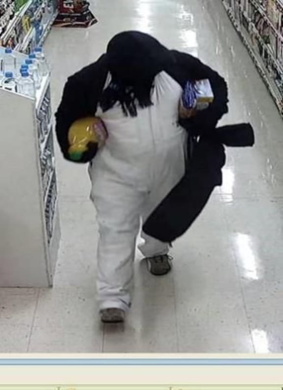 CCTV footage of a robbery at the Stokes Valley New World.