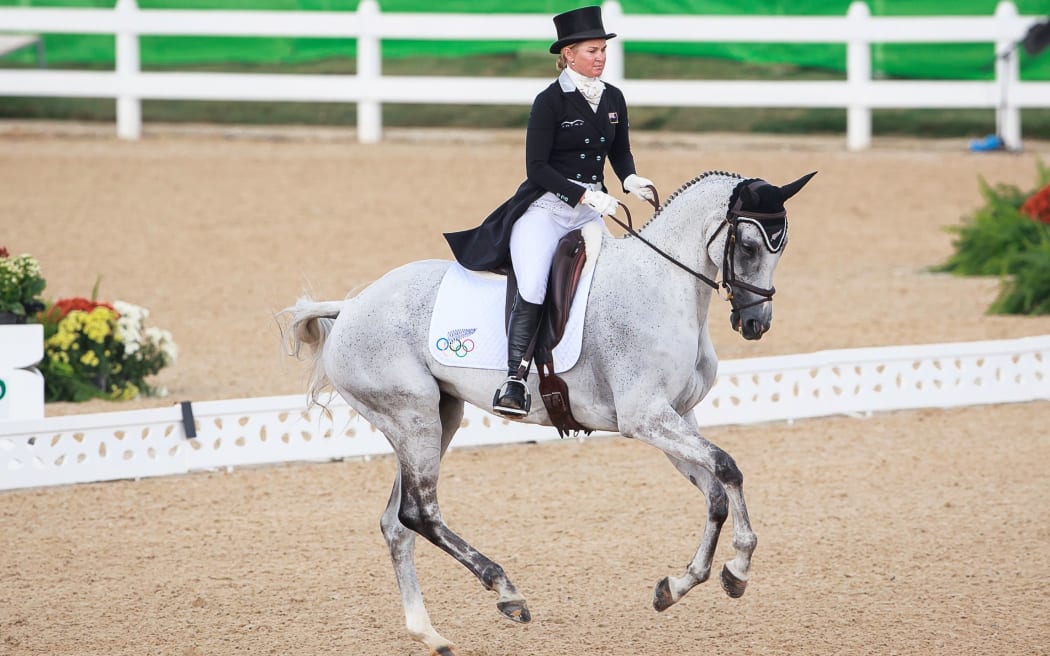 NZL-Jonelle Price rides Faerie Dianimo in the Dressage for the Equestrian Eventing (Interim-43rd). Rio 2016 Olympic Games, Centro Olímpico de Hipismo, Rio de Janeiro, Brazil. Sunday 7 August.
