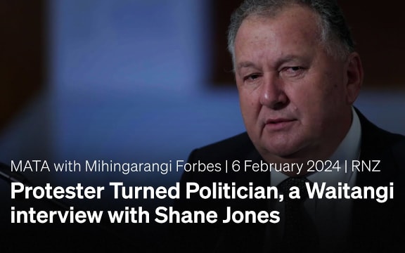 Thumbnail for the Shane Jones interview for the Waitangi Day Mata special