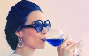 Blue wine