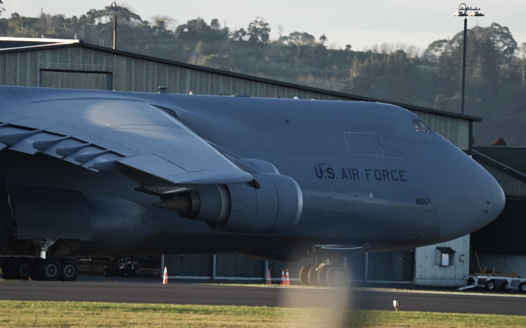 C-5M 'Super Galaxy' photographed outside the base.
