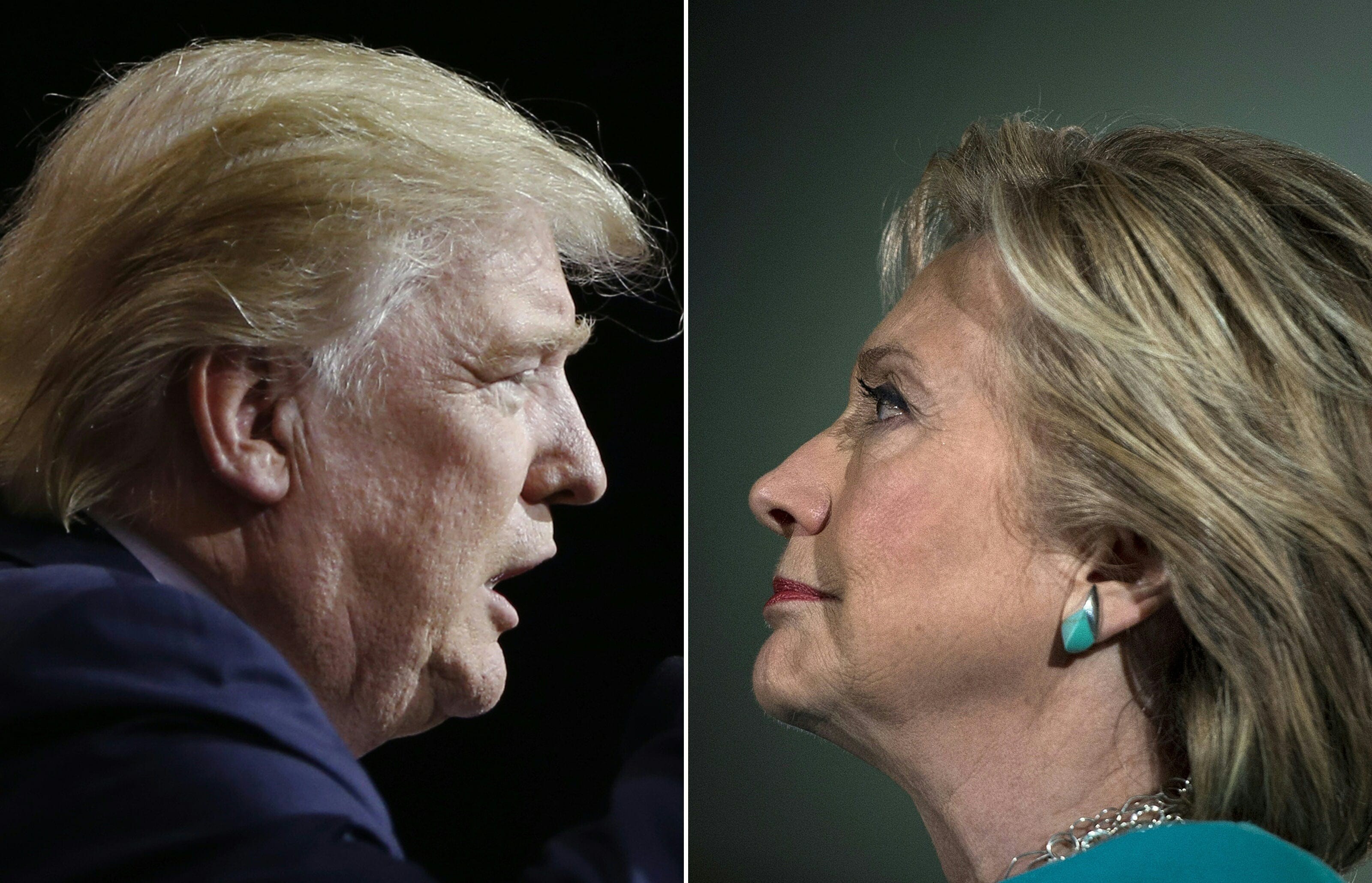 Donald Trump and Hillary Clinton