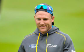 Brendon McCullum at training