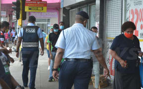 Police ensure Covid-19 protocols are observed by the public.