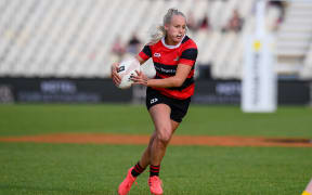 Grace Steinmetz of Canterbury during the Farah Palmer Cup rugby match, 2020.