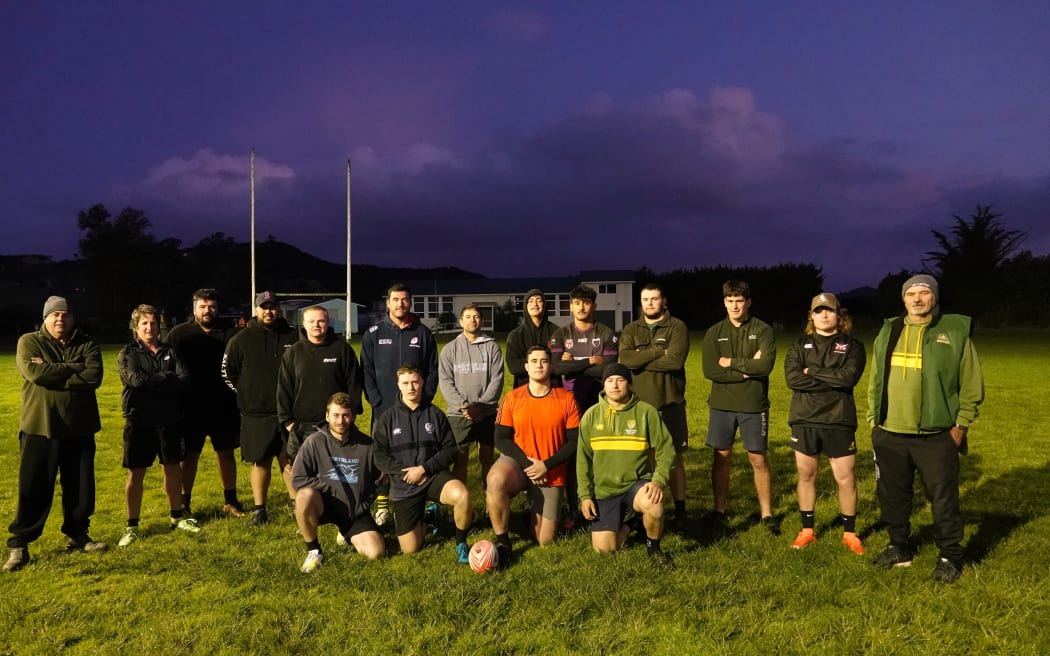 The Northland Tarara on training night at Taipā, ahead of a four-match tour of their Croatian homeland.