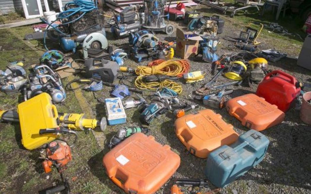 Stolen construction materials and tools have been recovered by police in Hastings.
