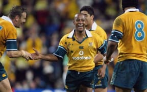 A gleeful George Gregan in 2003.