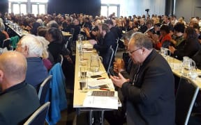 Delegates at New Zealand First's recent convention.