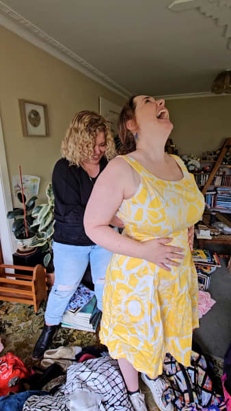 Trina Edwards and Sarah Cragg