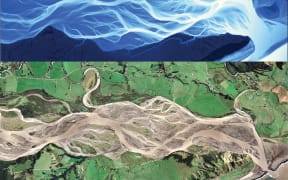 Aerial view of Waiapu River