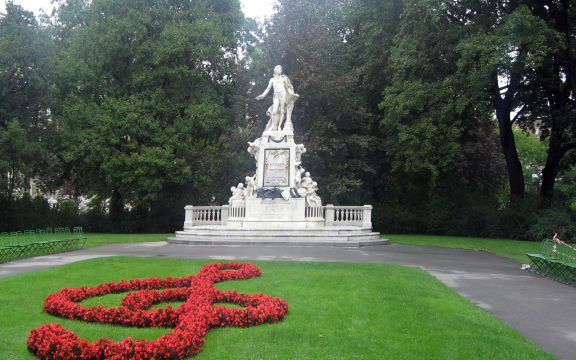 The Mozart memorial in Vienna