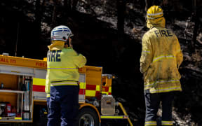 Firefighters have been battling a huge scrub fire at Bridge Hill, in the Canterbury High Country. Sunday 8 December, 2024.