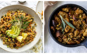 Moroccan quinoa and sourdough stuffing