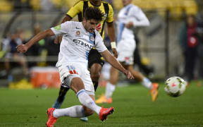 Paulo Retre playing for Melbourne City against the Phoenix in 2015.