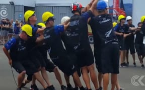 Team NZ desperately trying to repair catamaran: RNZ Checkpoint