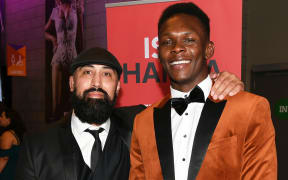 Eugene Bareman (left) and Israel Adesanya.
