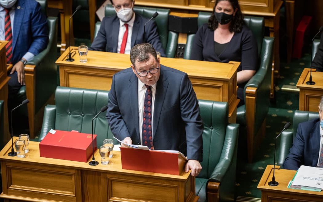 Grant Robertson presents his budget speech to Parliament