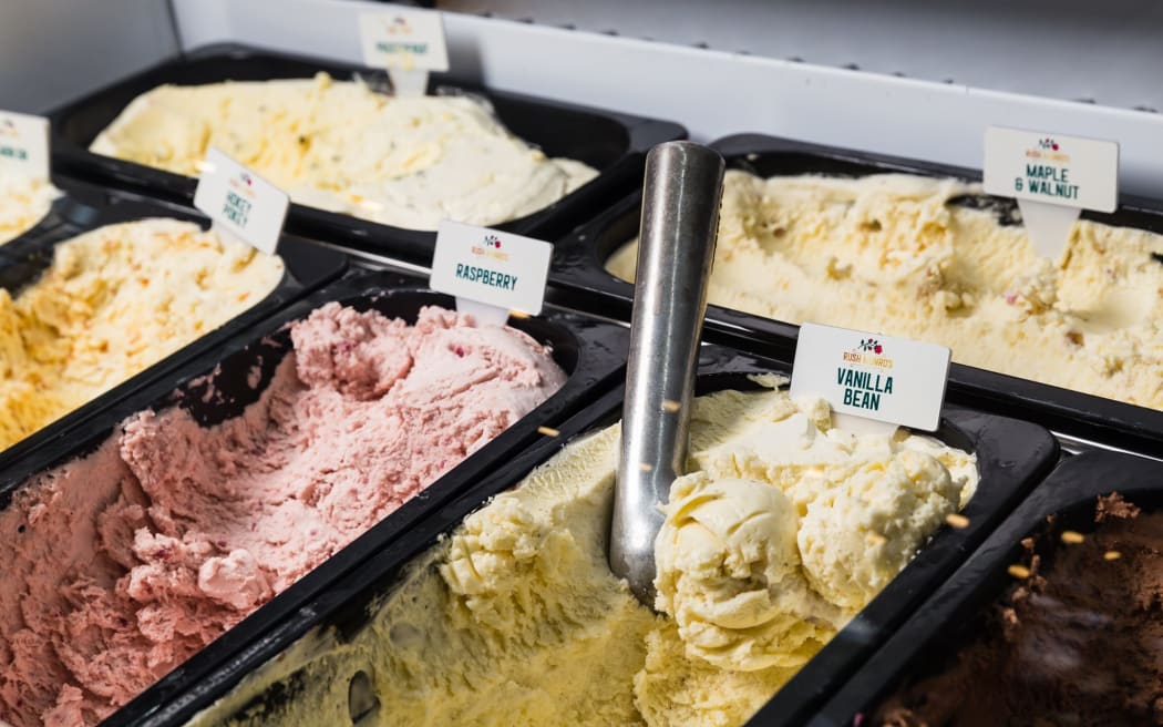Ice cream ready to scoop