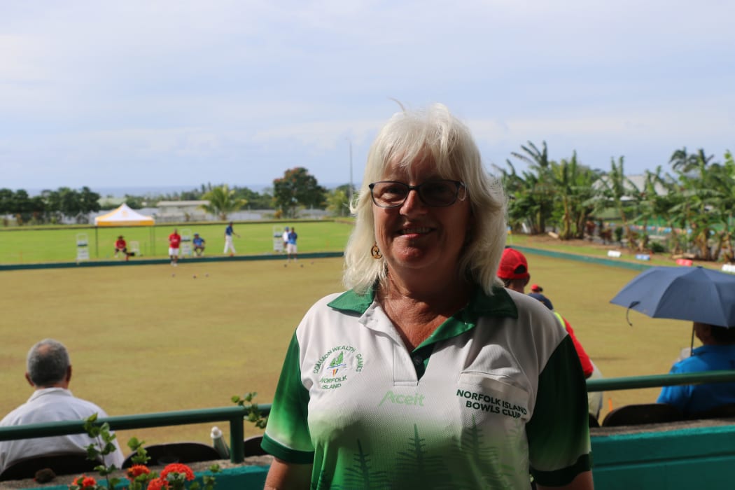Petal Jones was a part of Norfolk Islands' gold medal winning women's fours team, having only been released from hospital on Sunday following a bout of pneumonia.