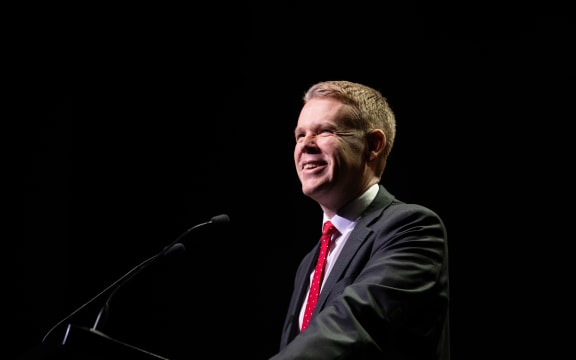 Chris Hipkins at Labour's campaign launch