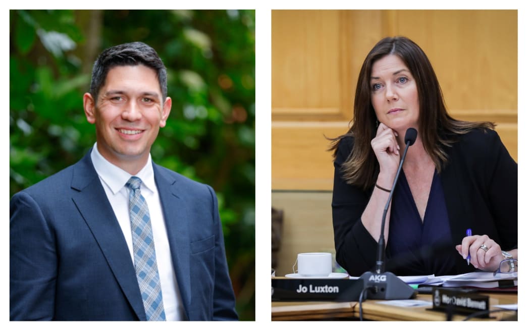 Rangitata electorate's National Candidate James Meager and Labour incumbent Jo Luxton.