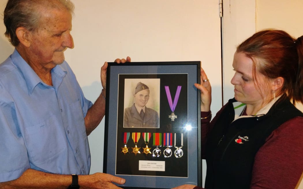 John Gartside with his daughter Darlene - he was named after his uncle John Gartside, who died in WWII.