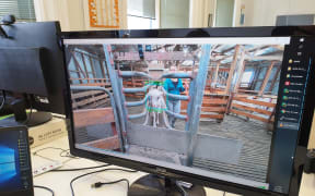 Iris Data Science's facial recognition technology in action on a goat.