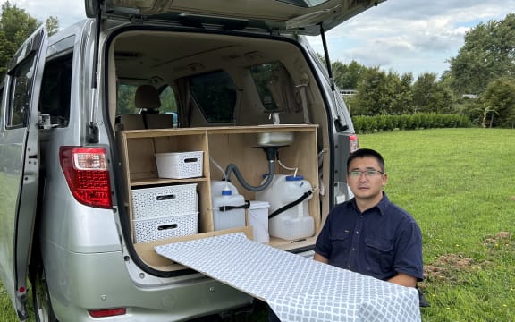 Robert Jia has converted an 8-seater van into a campervan and is renting it online to overseas tourists.