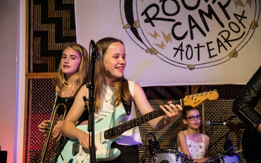 Open Edge at the Girls Rock! Aotearoa showcase.