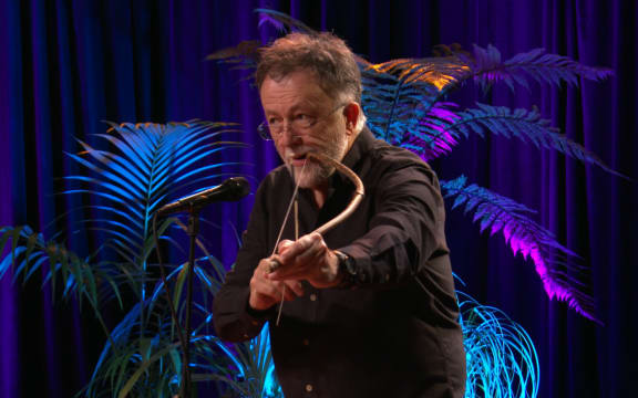 Bob Bickerton plays ku (taonga pūoro)