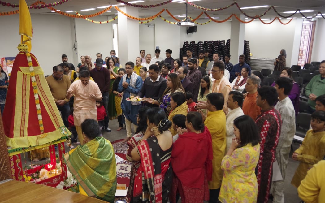 Rath Yatra celebration in Henderson, Auckland, organised by the New Zealand Odia Society.