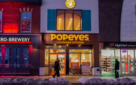 A Popeye's store in Toronto Canada.